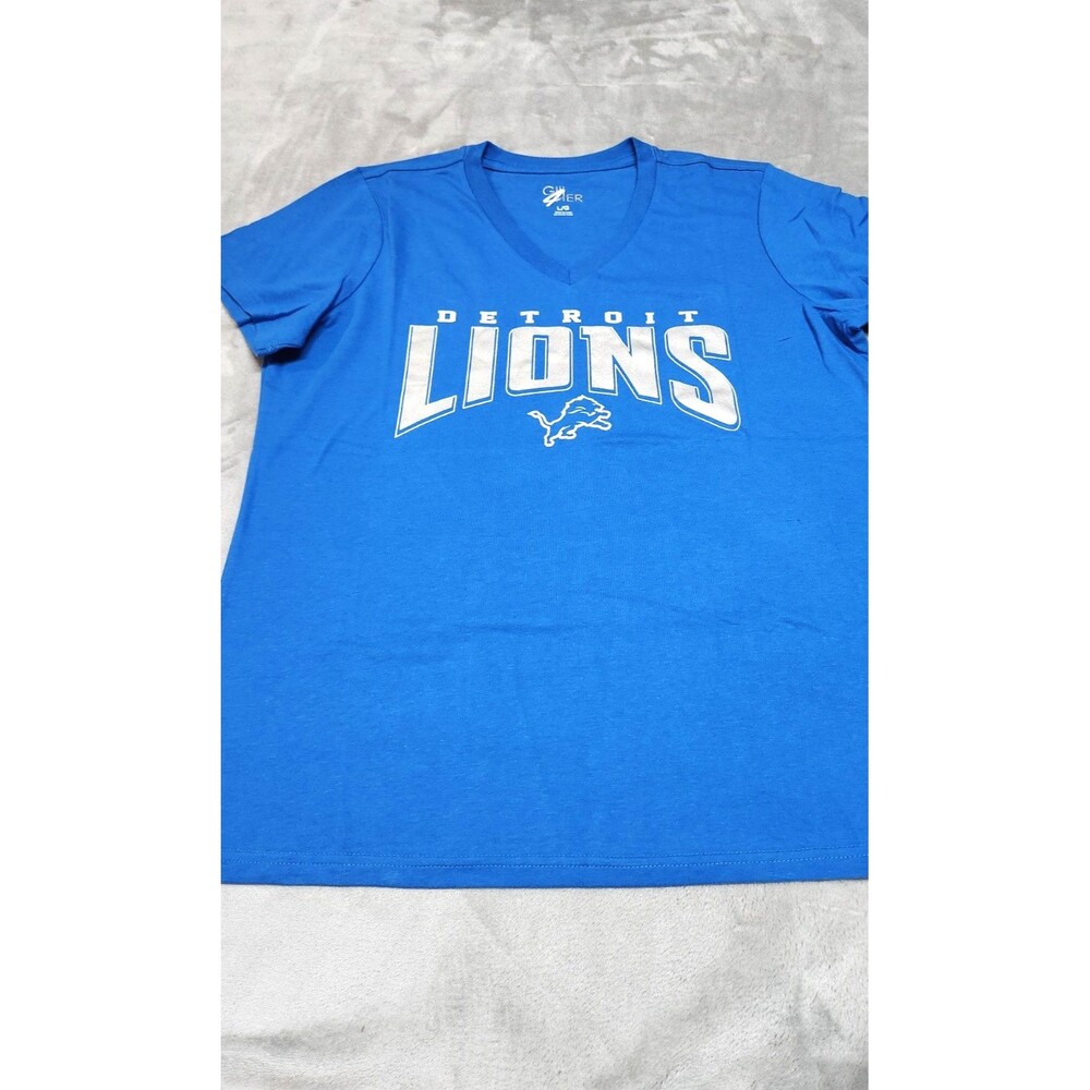 Detroit Lions Womens G-III 4 Her Large Crewneck Top T-Shirt‎ NFL Football NWT